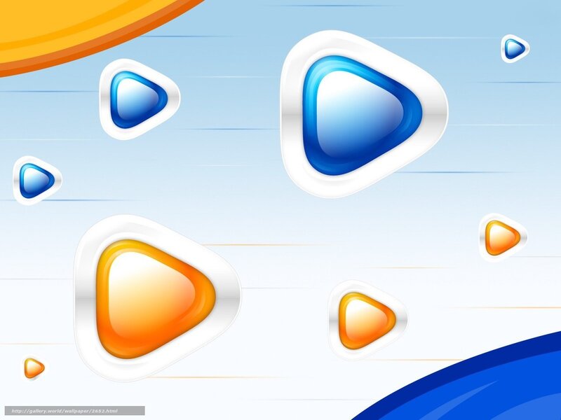 Abstract Play Button Shapes