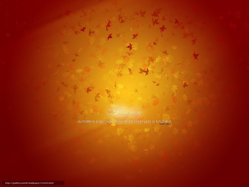 Falling Autumn Leaves — Red, Serene, Digital Art