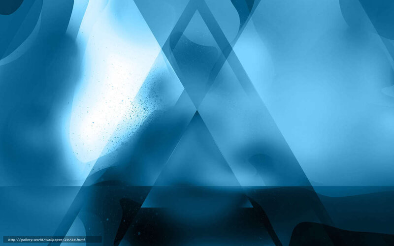 Blue Abstract Geometric Pattern — Calm
