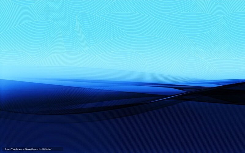 Blue Abstract Waves — Calm, Lines, Cyan
