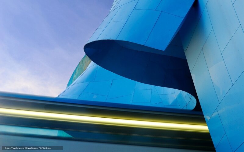 Blue Modern Building — Dramatic