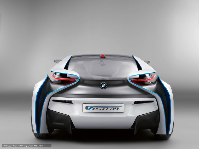 BMW Vision Concept Car — Silver, Futuristic