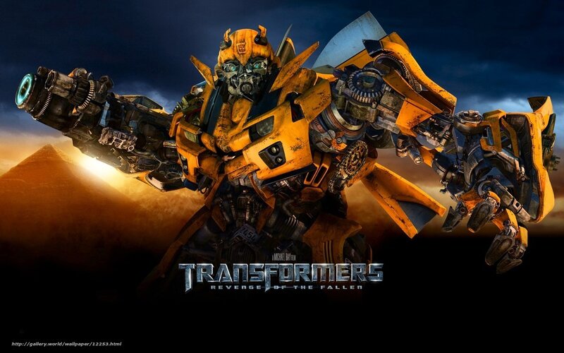 Bumblebee Robot — Yellow, Dramatic, Sunset, Digital Art, Gun