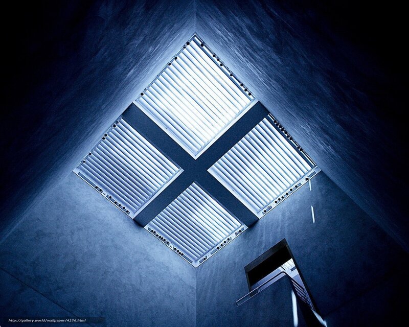 Ceiling Light Fixture — Blue, Dramatic