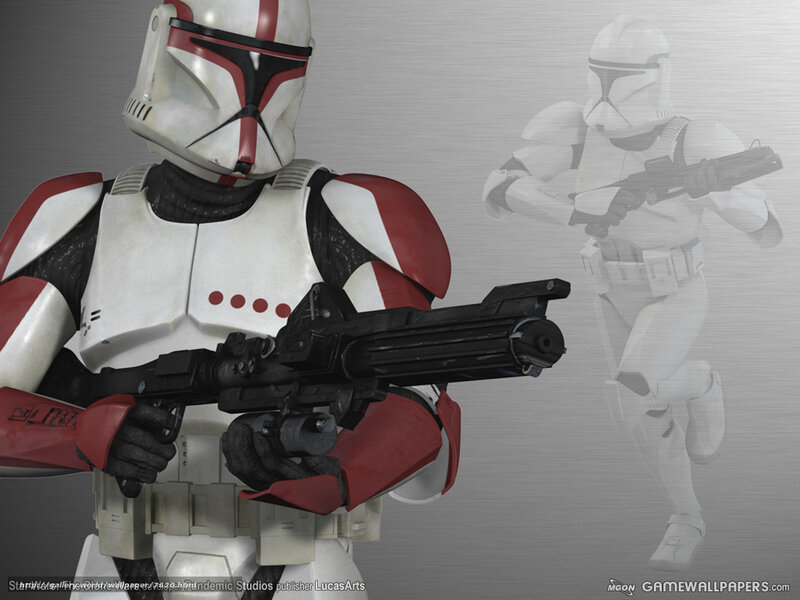 Clone Trooper Soldier — White, Dramatic, Digital Art