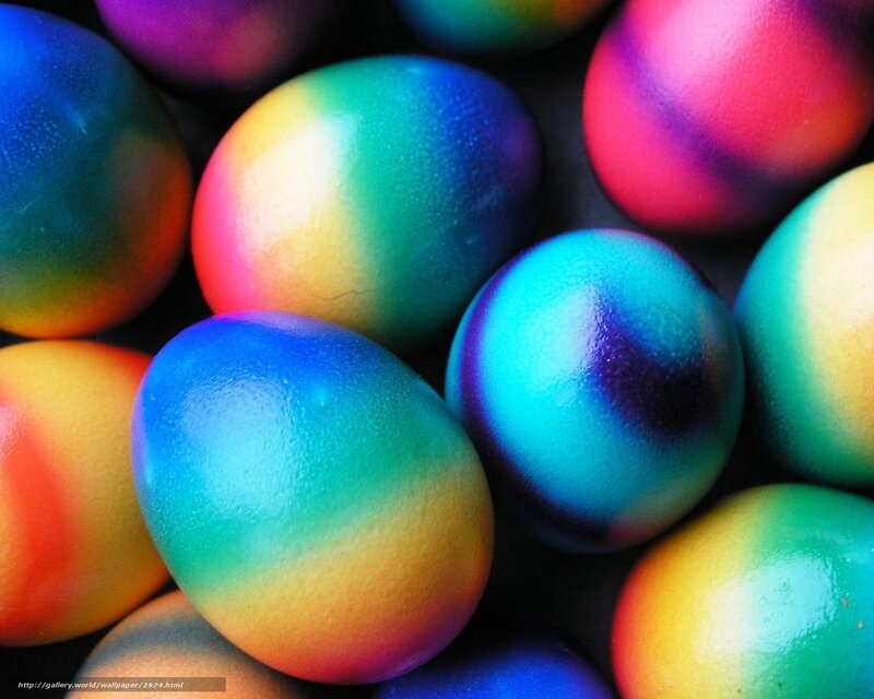 Colorful Dyed Eggs — Blue, Vibrant, Photograph, Green