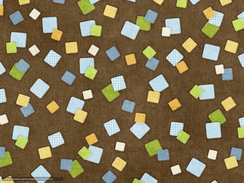 Colorful Squares on Brown