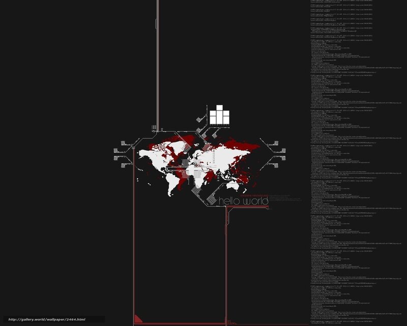 World Map with Digital Overlay — Black, Technological