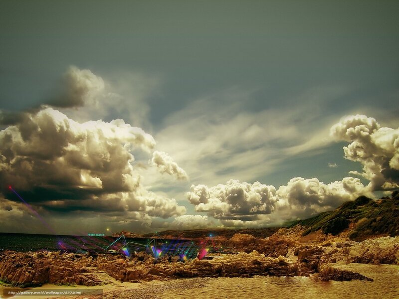 Rocky Coastline with Lasers