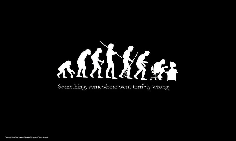 Evolution to Computer User — Black
