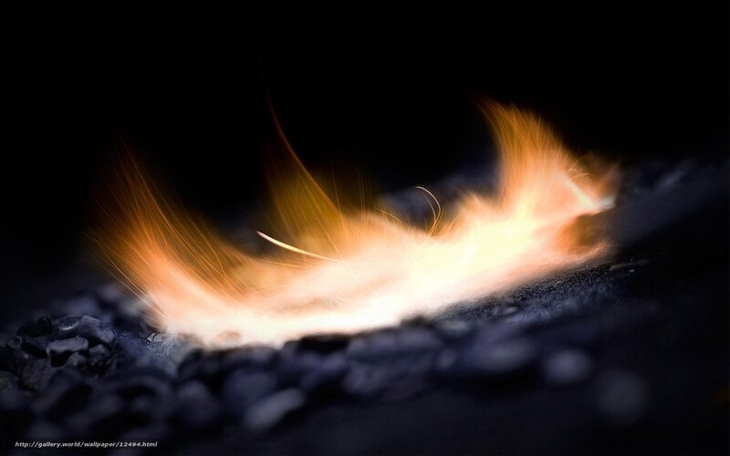 Flame on Charcoal