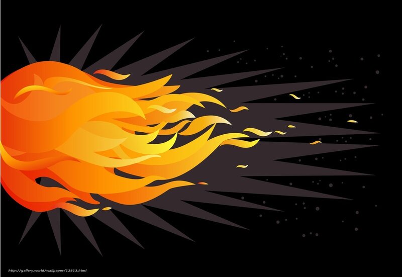 Flame in Motion — Orange, Dynamic