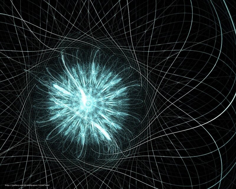 Fractal Light Explosion — Black