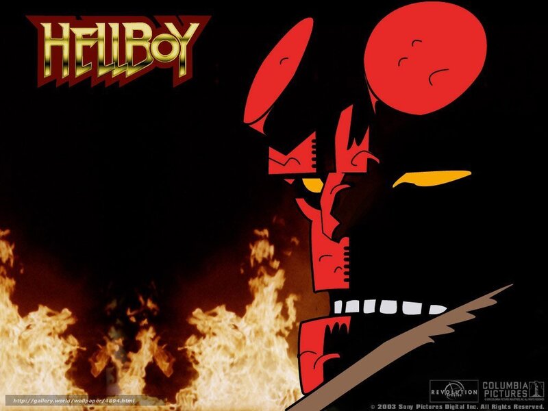Hellboy Character — Black, Dramatic, Comic
