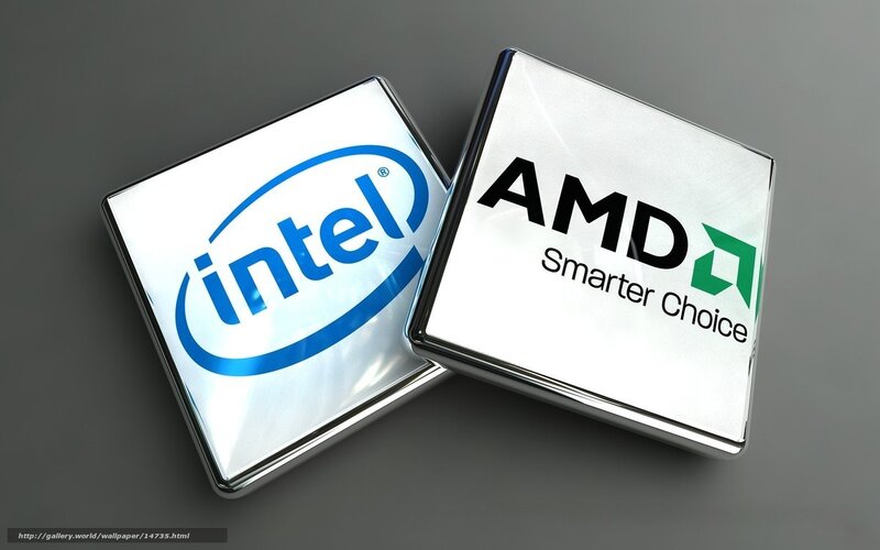 Intel and AMD Chips — White