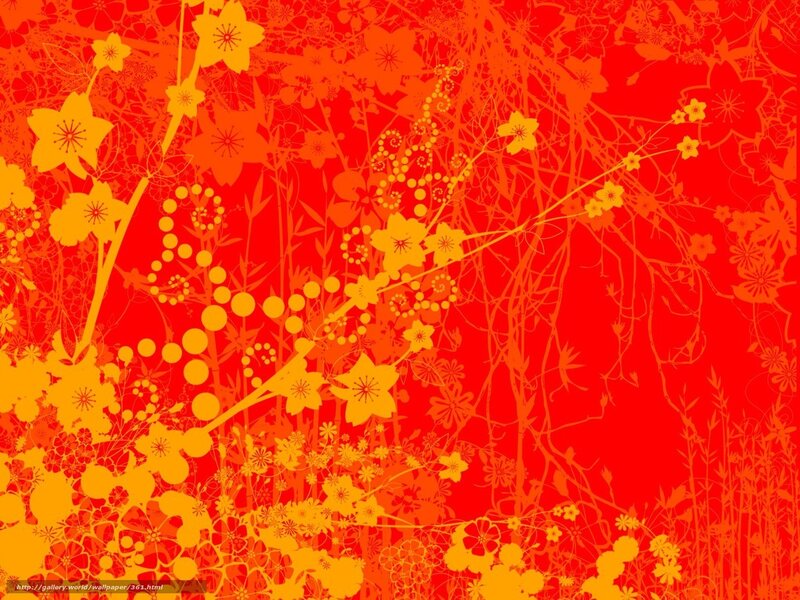 Floral Pattern Design — Red, Vibrant