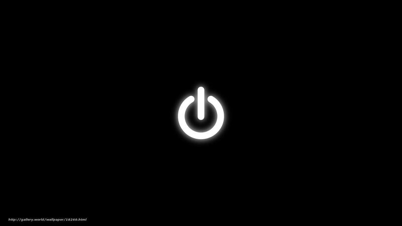 Power Button Symbol — Black, Neutral, Minimalist, Glow