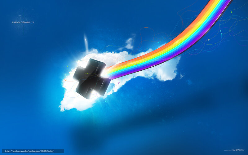 Rainbow Emerging from Cross