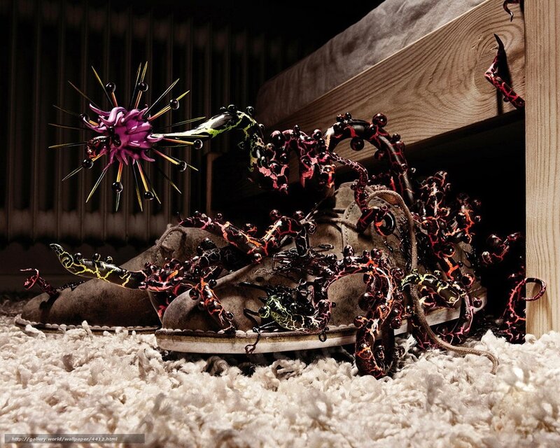 Shoes with Alien Creatures