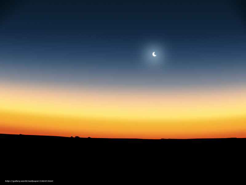 Solar Eclipse over Desert