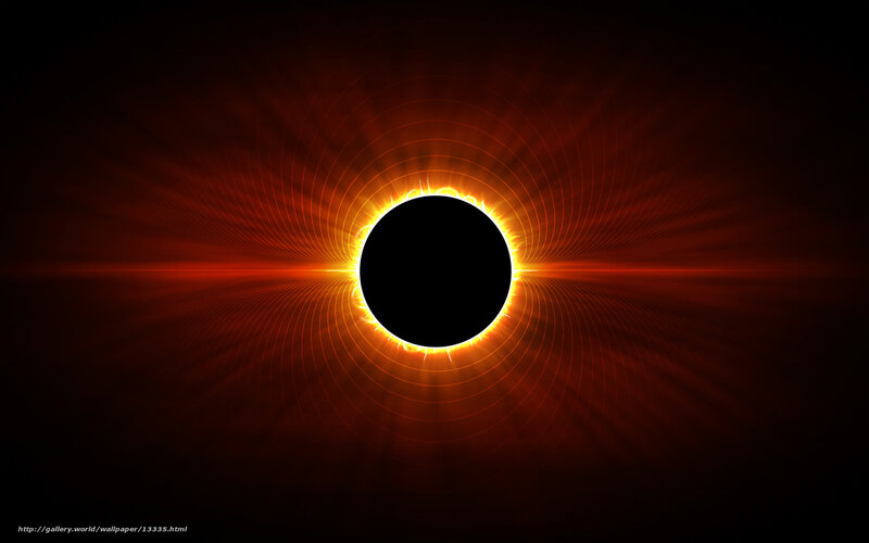 Solar Eclipse — Red, Dramatic, Night