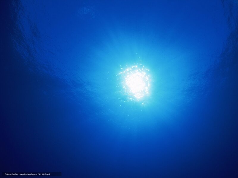 Sunlight Through Water — Blue, Serene, Photograph, White