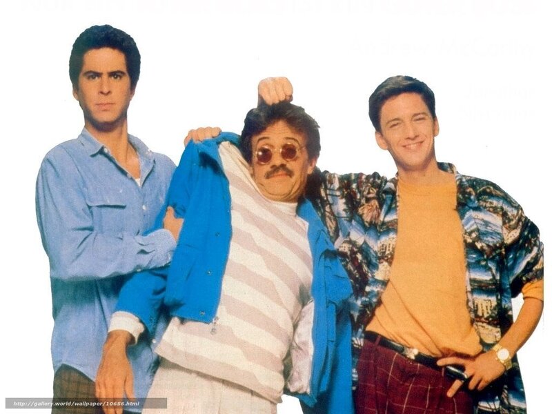 Three Men Posing — Blue