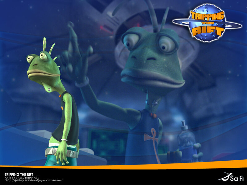 Two Green Alien Characters