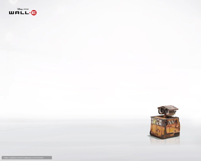 Robot Character in White Space